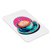 Cappuccino-Kaffeetasse Magnet (Rechte Seite)