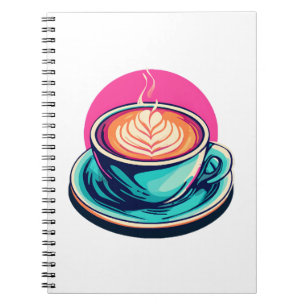 Cappuccino-Kaffeetasse Notizblock