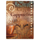 Cappuccino Klemmbrett (Rückseite)