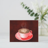 Cappuccino Kunstvoll wandern im Valle Verzasca Postkarte (Stehend Vorderseite)