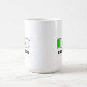 Cappuccino Minimale Typografie Kaffee Kaffeetasse (Mittel)