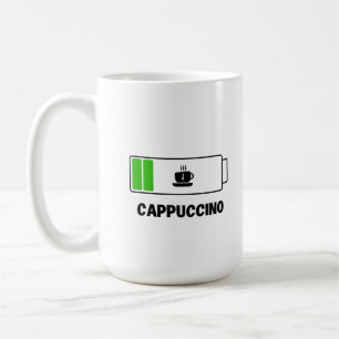 Cappuccino Minimale Typografie Kaffee Kaffeetasse