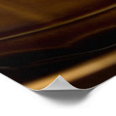 Cappuccino mit Kakaopulver Poster (Ecke)