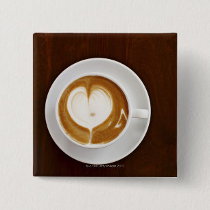 Cappuccino mit Liebe Button