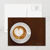 Cappuccino mit Liebe Postkarte (Vorne/Hinten)