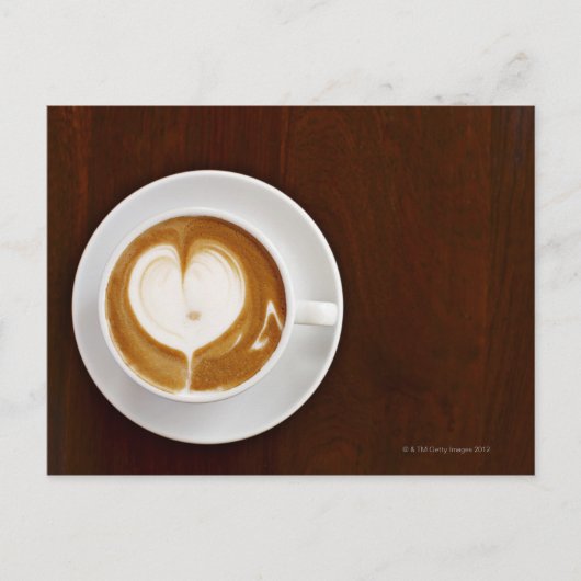 Cappuccino mit Liebe Postkarte (Vorderseite)