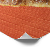 Cappuccino mit Schokolade und Croissant, Italien Poster (Ecke)