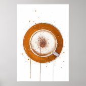 Cappuccino Orange Poster (Vorne)