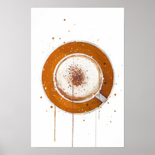 Cappuccino Orange Poster (Vorne)