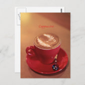 Cappuccino Postkarte (Vorne/Hinten)