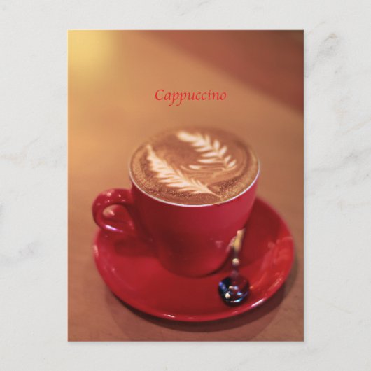 Cappuccino Postkarte (Vorderseite)