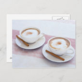 Cappuccino Postkarte (Vorne/Hinten)