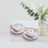 Cappuccino Postkarte (Stehend Vorderseite)