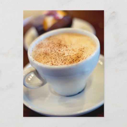 Cappuccino Postkarte (Vorderseite)