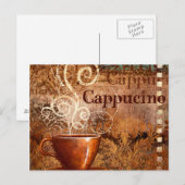 Cappuccino Postkarte (Vorne/Hinten)