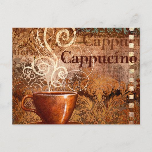 Cappuccino Postkarte (Vorderseite)
