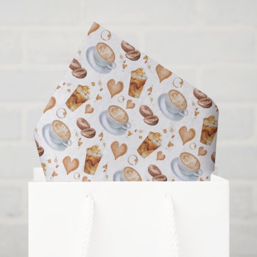 Cappuccino Seidenpapier (Geschenk Tasche)