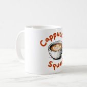 Cappuccino Squad Kaffee Lover Keepake Tasse (Vorderseite Links)