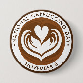 Cappuccino-Tag Button (Vorderseite)