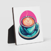 Cappuccino-Tasse Fotoplatte (Vorderseite)