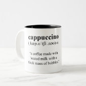 Cappuccino-Tasse Zweifarbige Tasse (Vorderseite Links)