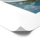 Cappuccino und Baguette Poster (Ecke)