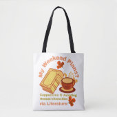 Cappuccino und Buch Tasche (Vorderseite)
