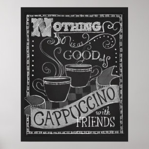 Cappuccino-und Poster