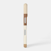 Cappuccino Vintage Stilisiert iPhone 16 Hülle (Rechte Seite)