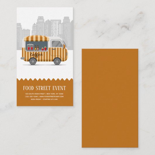 Cappuccino Visitenkarte (Vorne/Hinten)