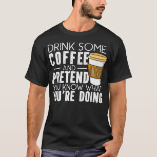 Cappucino Espresso Kaffee Kaffee Kaffee Kaffee Kaf T-Shirt
