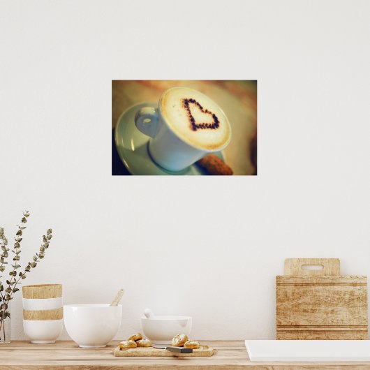 Cappucino Poster Print (Küche)
