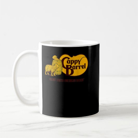 Cappy Barrel; Logo für den capybara-Kampagnenladen Kaffeetasse (Links)