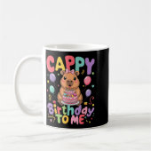 Cappy Birthday To Me Cute Capy Capybara Birthday G Kaffeetasse (Links)