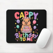 Cappy Birthday To Me Cute Capy Capybara Birthday G Mousepad (Mit Mouse)