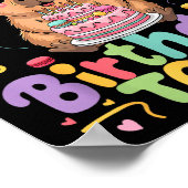 Cappy Birthday To Me Cute Capy Capybara Birthday G Poster (Ecke)