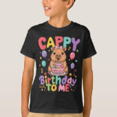 Cappy Birthday To Me Cute Capy Capybara Birthday G T-Shirt (Vorderseite)