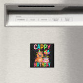 Cappy Geburtstag Capybara Liebhaber Mädchen Junge Magnet (In Situ (Geschirrspüler))