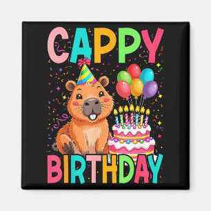 Cappy Geburtstag Capybara Liebhaber Mädchen Junge  Magnet