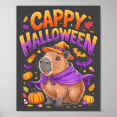 Cappy Halloween Capybara Witch Poster (Vorne)