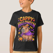 Cappy Halloween Capybara Witch T-Shirt (Vorderseite)