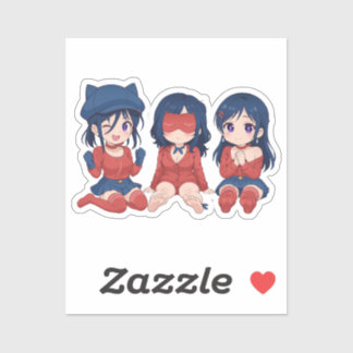 Cappy Mita Sleepy Mita Kind Mita Chibi Süße Anime Aufkleber