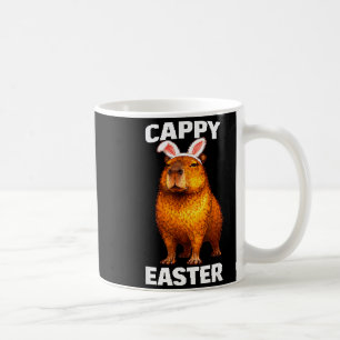 Cappy Ostern lustige Capybara Hasenohren Tier Meme Kaffeetasse