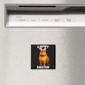 Cappy Ostern lustige Capybara Hasenohren Tier Meme Magnet (In Situ (Geschirrspüler))