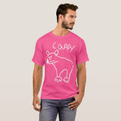Cappy The Bored Capybara T-Shirt (Vorne ganz)