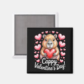 Cappy Valentine’s Day Cute Capybara Heart Design P Magnet (Vorderseite/Rückseite)