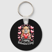 Cappy Valentine’s Day Cute Capybara Heart Design P Schlüsselanhänger (Vorderseite)