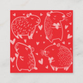 Cappy Valentine's Day | Capybara Valentine Begleitkarte (Rückseite)