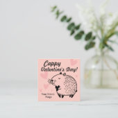 Cappy Valentinstag | Capybara Valentinsgruß  Begleitkarte (Stehend Vorderseite)