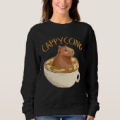 Cappyccino Capybara Coffee Sweatshirt (Vorderseite)